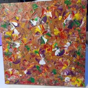 12x12 inch original acrylic canvas painting